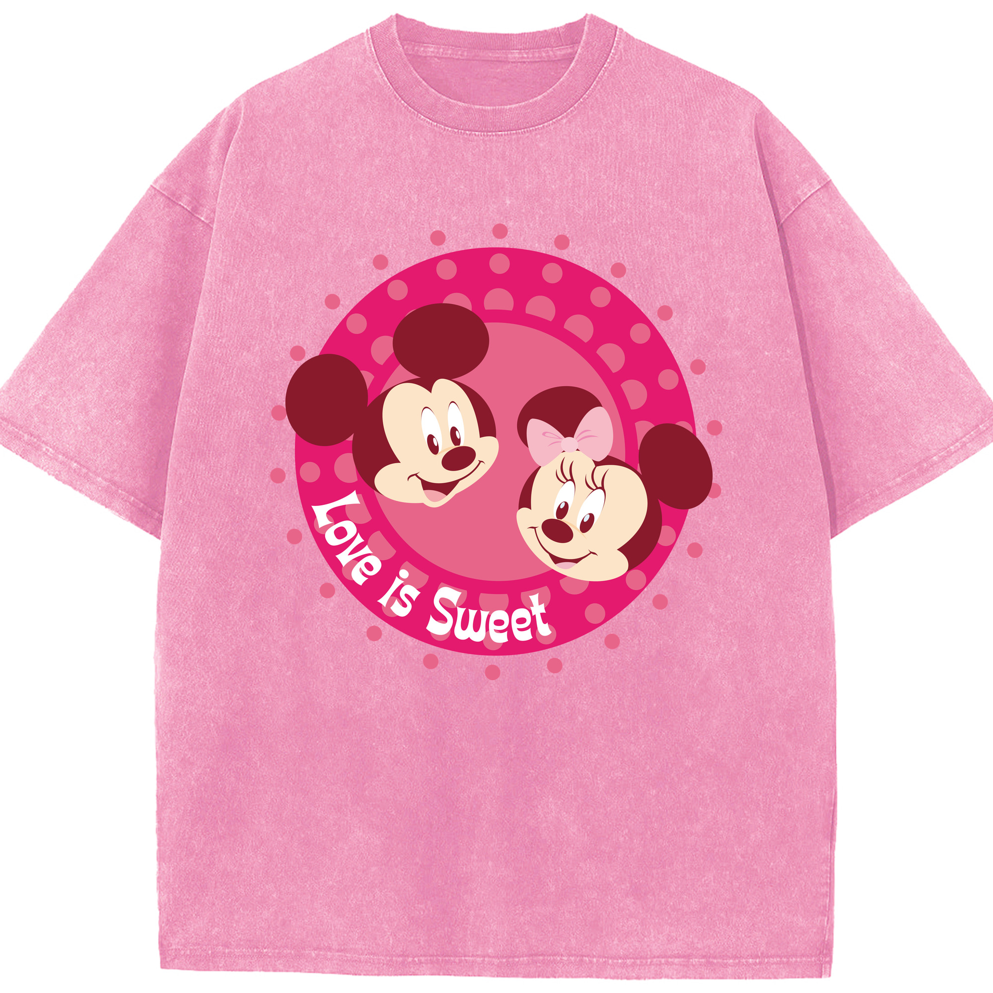 （画像用） ミッキーマウス Mickey Mouse 綿100% ヴィンテージ風 半袖Tシャツ（フロントプリント）